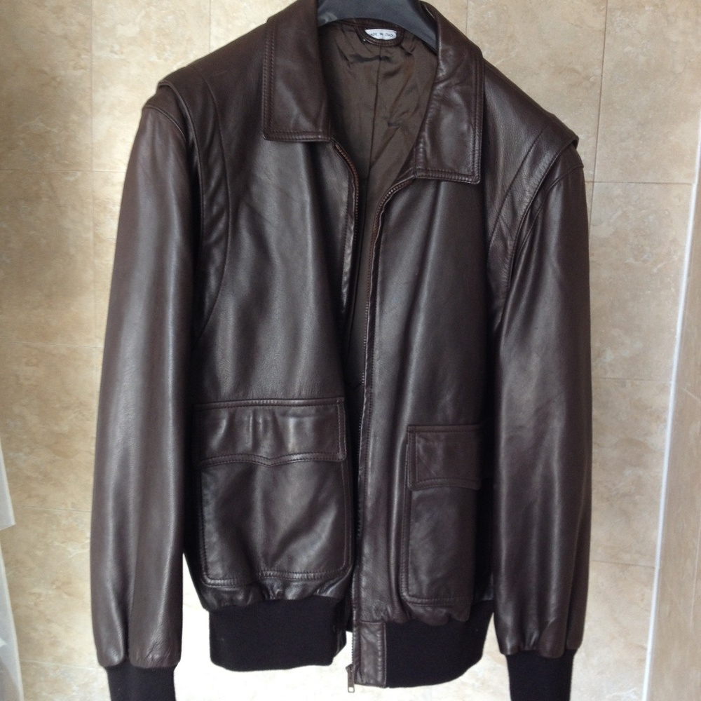 RARE vintage Sulka leather jacket made in Italy